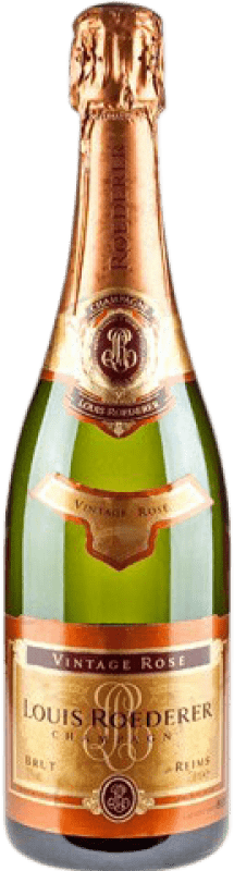 119,95 € Envio grátis | Espumante rosé Louis Roederer Rosé Vintage Brut Grande Reserva A.O.C. Champagne França Pinot Preto, Chardonnay Garrafa 75 cl