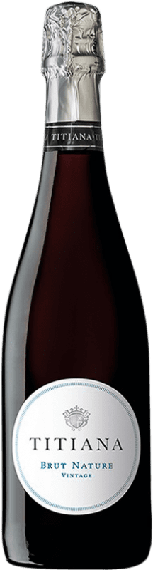 22,95 € Kostenloser Versand | Weißer Sekt Parxet Titiana Brut Natur Reserve D.O. Cava Katalonien Spanien Chardonnay Flasche 75 cl