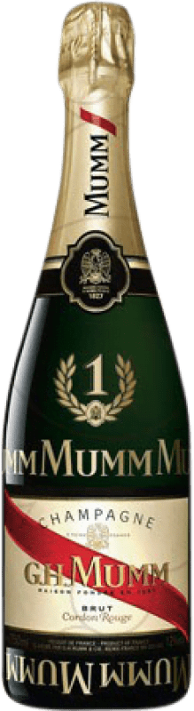 27,95 € Free Shipping | White sparkling G.H. Mumm Cordon Rouge Formula 1 Brut Grand Reserve A.O.C. Champagne France Pinot Black, Chardonnay, Pinot Meunier Bottle 75 cl