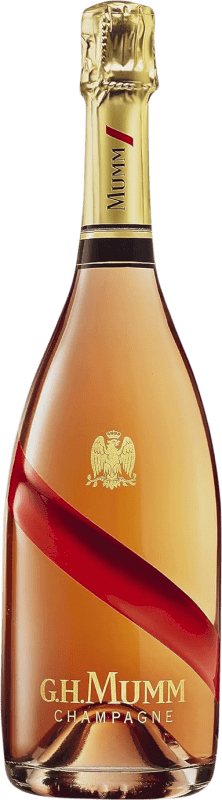 59,95 € Envío gratis | Espumoso rosado G.H. Mumm Cordon Rouge Brut Gran Reserva A.O.C. Champagne Francia Pinot Negro, Chardonnay, Pinot Meunier Botella 75 cl