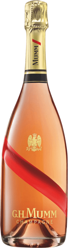 135,95 € 送料無料 | ロゼスパークリングワイン G.H. Mumm Cordon Rouge Brut グランド・リザーブ A.O.C. Champagne フランス Pinot Black, Chardonnay, Pinot Meunier マグナムボトル 1,5 L