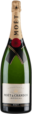 122,95 € Kostenloser Versand | Weißer Sekt Moët & Chandon Impérial Brut A.O.C. Champagne Champagner Frankreich Spätburgunder, Chardonnay, Pinot Meunier Magnum-Flasche 1,5 L