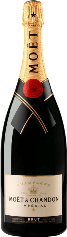 122,95 € Free Shipping | White Sparkling Wine Moët & Chandon Impérial Brut A.O.C. Champagne Champagne France Pinot Noir, Chardonnay, Pinot Meunier Magnum Bottle 1,5 L