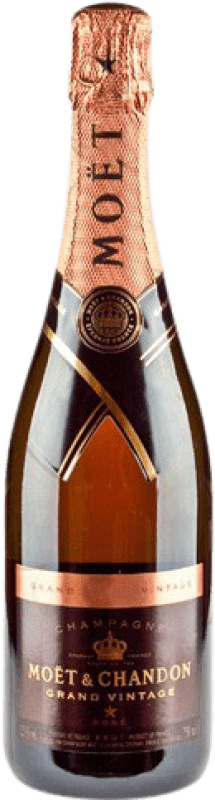 86,95 € Free Shipping | Rosé sparkling Moët & Chandon Rosé Grand Vintage Brut Grand Reserve A.O.C. Champagne France Pinot Black, Chardonnay, Pinot Meunier Bottle 75 cl