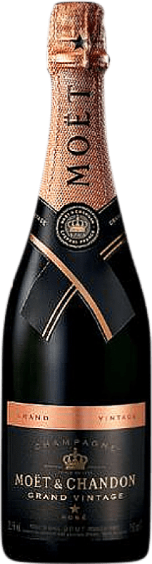 89,95 € Envío gratis | Espumoso Rosado Moët & Chandon Grand Brut Vintage, Rosé — Rosado Gran Reserva A.O.C. Champagne Francia Pinot Negro, Chardonnay, Pinot Meunier Botella 75 cl