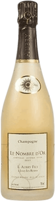 65,95 € 免费送货 | 白起泡酒 Aubry Cuvée le Nombre d'Or Sablé Blanc de Blancs 香槟 大储备 A.O.C. Champagne 法国 Chardonnay 瓶子 75 cl