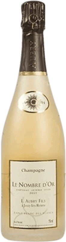 68,95 € 送料無料 | 白のスパークリングワイン Aubry Le Nombre d'Or Sablé Brut — ブリュット Cuvée, Blanc de Blancs グラン・レセルバ A.O.C. Champagne フランス Chardonnay — シャルドネ 75 cl