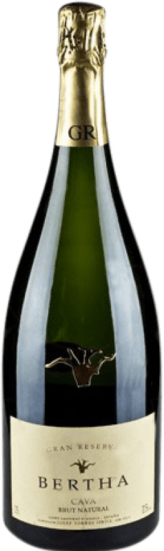 48,95 € 送料無料 | 白スパークリングワイン Bertha ブルットの自然 グランド・リザーブ D.O. Cava カタロニア スペイン Macabeo, Xarel·lo, Parellada マグナムボトル 1,5 L