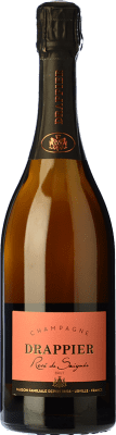 65,95 € 送料無料 | ロゼのスパークリングワイン Drappier Brut — ブリュット Rosé de Saignée — ロゼ・ド・セニエ グラン・レセルバ A.O.C. Champagne フランス Pinot Noir — ピノ・ノワール 75 cl