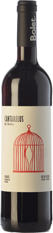 9,95 € Envío gratis | Vino Tinto Bolet Cantarelus Joven D.O. Penedès Cataluña España Tempranillo Eco — Ecológico Botella 75 cl