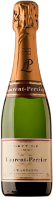 39,95 € Бесплатная доставка | Белое игристое Laurent Perrier брют Гранд Резерв A.O.C. Champagne Франция Pinot Black, Chardonnay, Pinot Meunier Половина бутылки 37 cl