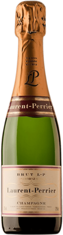 39,95 € Бесплатная доставка | Белое игристое Laurent Perrier брют Гранд Резерв A.O.C. Champagne Франция Pinot Black, Chardonnay, Pinot Meunier Половина бутылки 37 cl