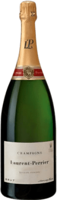 132,95 € Бесплатная доставка | Белое игристое Laurent Perrier брют Гранд Резерв A.O.C. Champagne Франция Pinot Black, Chardonnay, Pinot Meunier бутылка Магнум 1,5 L