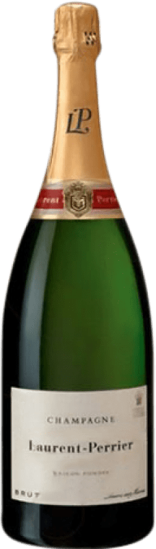 143,95 € 送料無料 | 白スパークリングワイン Laurent Perrier Brut グランド・リザーブ A.O.C. Champagne フランス Pinot Black, Chardonnay, Pinot Meunier マグナムボトル 1,5 L