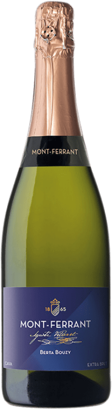 21,95 € Free Shipping | White sparkling Mont-Ferrant Berta Bouzy Brut Reserve D.O. Cava Catalonia Spain Macabeo, Xarel·lo, Chardonnay, Parellada Bottle 75 cl