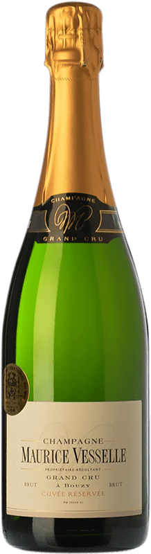 44,95 € 送料無料 | 白のスパークリングワイン Maurice Vesselle Brut — ブリュット Grand Cru, Cuvée グラン・レセルバ A.O.C. Champagne フランス Pinot Noir — ピノ・ノワール, Chardonnay — シャルドネ 75 cl