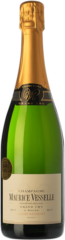 42,95 € Kostenloser Versand | Weißer Sekt Maurice Vesselle Cuvée Grand Cru Brut Große Reserve A.O.C. Champagne Frankreich Pinot Schwarz, Chardonnay Flasche 75 cl