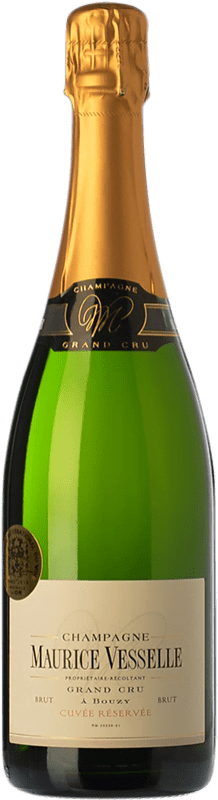 44,95 € Kostenloser Versand | Weißer Sekt Maurice Vesselle Cuvée Grand Cru Brut Große Reserve A.O.C. Champagne Frankreich Spätburgunder, Chardonnay Flasche 75 cl