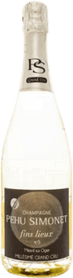 69,95 € Envio grátis | Espumante branco Pehu Simonet Fins Lieux Nº 1 Verzenay Brut Grande Reserva A.O.C. Champagne França Pinot Preto Garrafa 75 cl