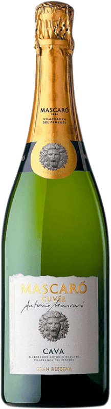 25,95 € 免费送货 | 白起泡酒 Mascaró Antonio Cuvée 香槟 大储备 D.O. Cava 加泰罗尼亚 西班牙 Macabeo, Chardonnay, Parellada 瓶子 75 cl