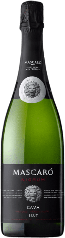 13,95 € 免费送货 | 白起泡酒 Mascaró Nigrum 香槟 预订 D.O. Cava 加泰罗尼亚 西班牙 Macabeo, Xarel·lo, Parellada 瓶子 75 cl