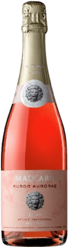 18,95 € Spedizione Gratuita | Spumante Rosato Mascaró Rubor Aurorae Brut Riserva D.O. Cava Catalogna Spagna Garnacha — Grenache 75 cl