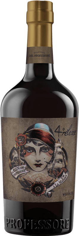 61,95 € Spedizione Gratuita | Gin Quaglia Gin del Professore Madame Italia Bottiglia 70 cl