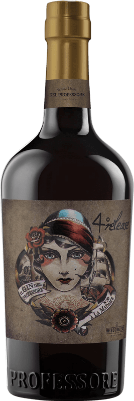 94,95 € Envío gratis | Ginebra Quaglia Gin del Professore Madame Italia Botella 70 cl