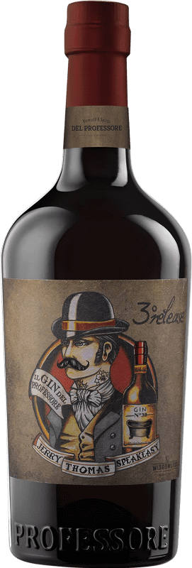 55,95 € Spedizione Gratuita | Gin Quaglia Gin del Professore Monsieur Italia Bottiglia 70 cl