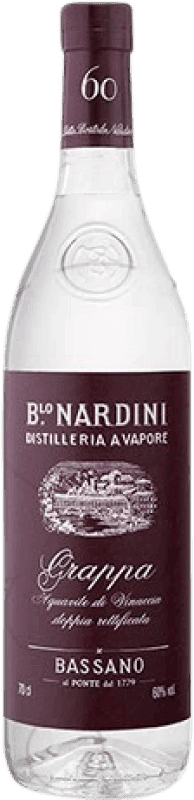 29,95 € Envio grátis | Aguardente Grappa Bortolo Nardini 60º Itália Garrafa 70 cl