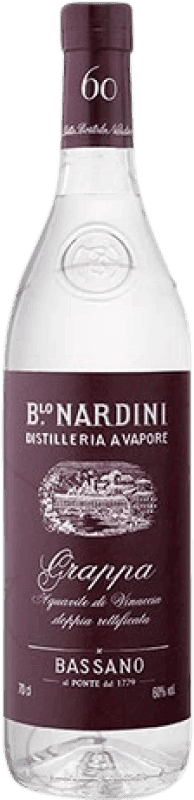 29,95 € Kostenloser Versand | Grappa Bortolo Nardini 60º Italien Flasche 70 cl