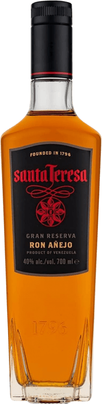 18,95 € Kostenloser Versand | Rum Santa Teresa Añejo Große Reserve Venezuela Flasche 70 cl