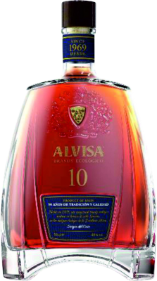 13,95 € Envío gratis | Brandy Alvisa España 10 Años Botella Medium 50 cl