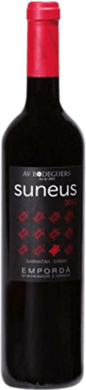 16,95 € Бесплатная доставка | Красное вино AV Suneus старения D.O. Empordà Каталония Испания Syrah, Grenache бутылка 75 cl