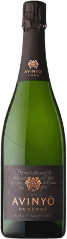 14,95 € Envio grátis | Espumante Branco Avinyo Caves Brut Nature — Bruto Natural Reserva D.O. Cava Catalunha Espanha Macabeo, Xarel·lo, Parellada 75 cl