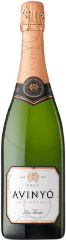 24,95 € Spedizione Gratuita | Spumante bianco Avinyo Caves Selecció La Ticota Brut Nature Gran Riserva D.O. Cava Catalogna Spagna Macabeo, Xarel·lo, Parellada Bottiglia 75 cl