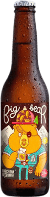 2,95 € Envío gratis | Cerveza Barcelona Beer Big Bear Pale Ale España Botellín Tercio 33 cl Sin Gluten