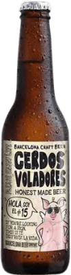 3,95 € 免费送货 | 啤酒 Barcelona Beer Cerdos Voladores IPA 西班牙 三分之一升瓶 33 cl