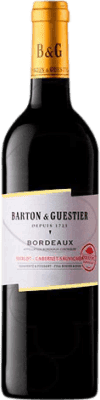 11,95 € 免费送货 | 红酒 Barton & Guestier 岁 A.O.C. Bordeaux 法国 Merlot, Cabernet Sauvignon 瓶子 75 cl