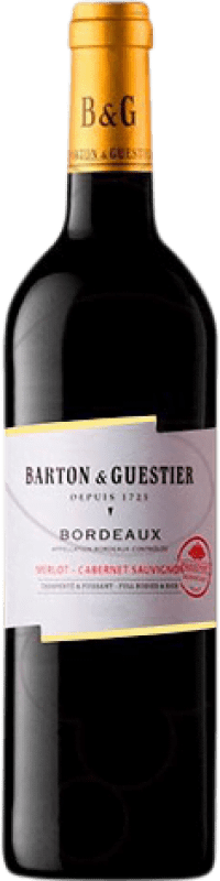 11,95 € Бесплатная доставка | Красное вино Barton & Guestier старения A.O.C. Bordeaux Франция Merlot, Cabernet Sauvignon бутылка 75 cl