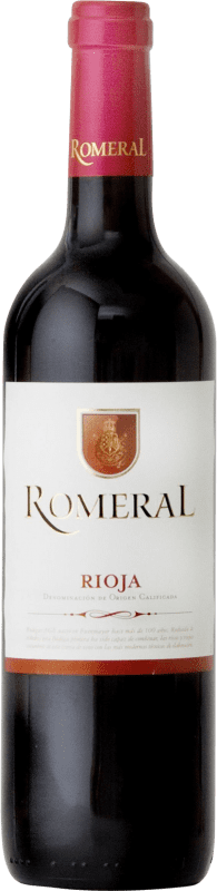 6,95 € Kostenloser Versand | Rotwein Age Romeral Negre Jung D.O.Ca. Rioja La Rioja Spanien Flasche 75 cl