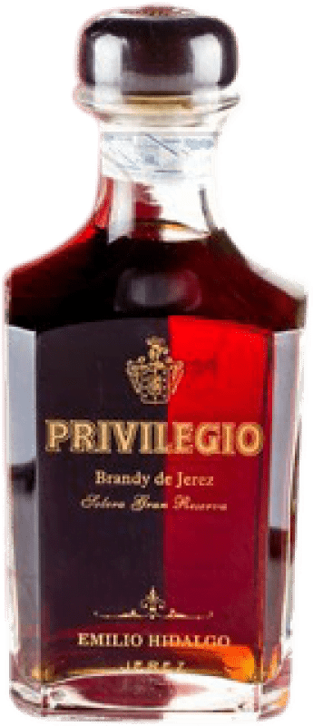193,95 € Envio grátis | Brandy Conhaque Emilio Hidalgo Privilegio Solera Grande Reserva Espanha 70 cl