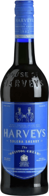 9,95 € 免费送货 | 强化酒 Harvey's Bristol Cream D.O. Jerez-Xérès-Sherry Andalucía y Extremadura 西班牙 瓶子 1 L