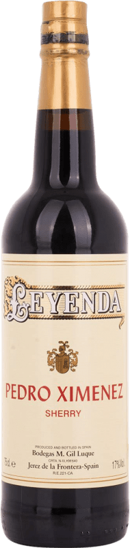 8,95 € Kostenloser Versand | Verstärkter Wein Gil Luque Leyenda D.O. Jerez-Xérès-Sherry Andalucía y Extremadura Spanien Pedro Ximénez Flasche 75 cl