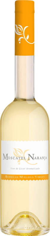 16,95 € Envio grátis | Vinho doce Málaga Virgen López Hermanos Moscatel Naranja Espanha Mascate Garrafa Medium 50 cl