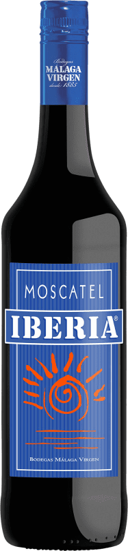 10,95 € Envio grátis | Vinho Generoso Fortificado Málaga Virgen Iberia D.O. Sierras de Málaga Andalucía y Extremadura Espanha Moscato Garrafa 75 cl