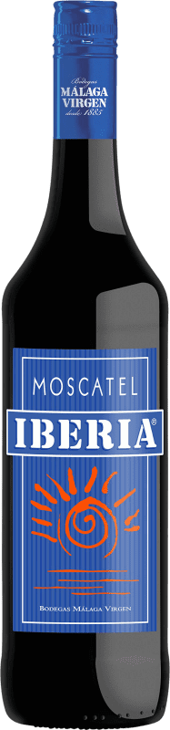 8,95 € Envío gratis | Vino generoso Málaga Virgen Iberia D.O. Sierras de Málaga Andalucía y Extremadura España Moscato Botella 75 cl