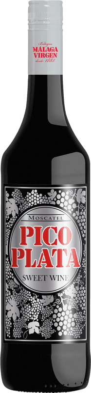 6,95 € Envio grátis | Vinho Generoso Fortificado Málaga Virgen Pico Plata — Edição Prata Andalucía y Extremadura Espanha Moscato Garrafa 75 cl