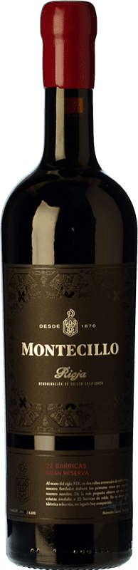 49,95 € Envío gratis | Vino Tinto Montecillo 22 Barricas Gran Reserva D.O.Ca. Rioja La Rioja España Tempranillo, Garnacha, Graciano, Mazuelo, Cariñena 75 cl