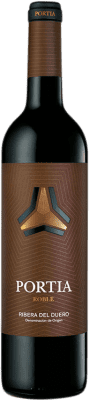 9,95 € Бесплатная доставка | Красное вино Portia Дуб D.O. Ribera del Duero Кастилия-Леон Испания Tempranillo — Темпранильо 75 cl
